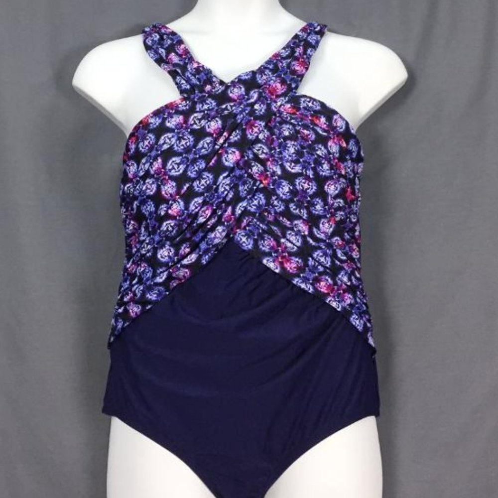 Wrap Neck One Piece Swimsuits For All Swimsuit - Picture 2 of 4
